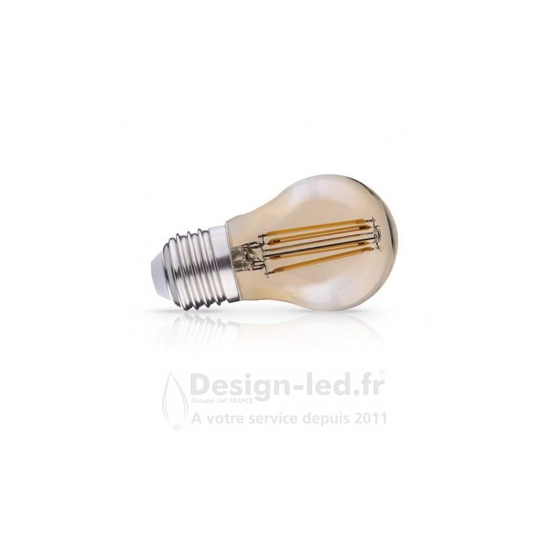Ampoule E27 G45 led filament golden 4w 2700k - vision el - 71352 - promo - 71352 5,20 € -20%