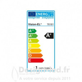 Ampoule E27 led G45 1w rouge pack x2 - vision el - 76181 - promo - 76181 5,80 € -20%