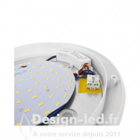Plafonnier LED Ø300 mm 18W 6000K Détecteur RF vision-el 77890 85,80 €