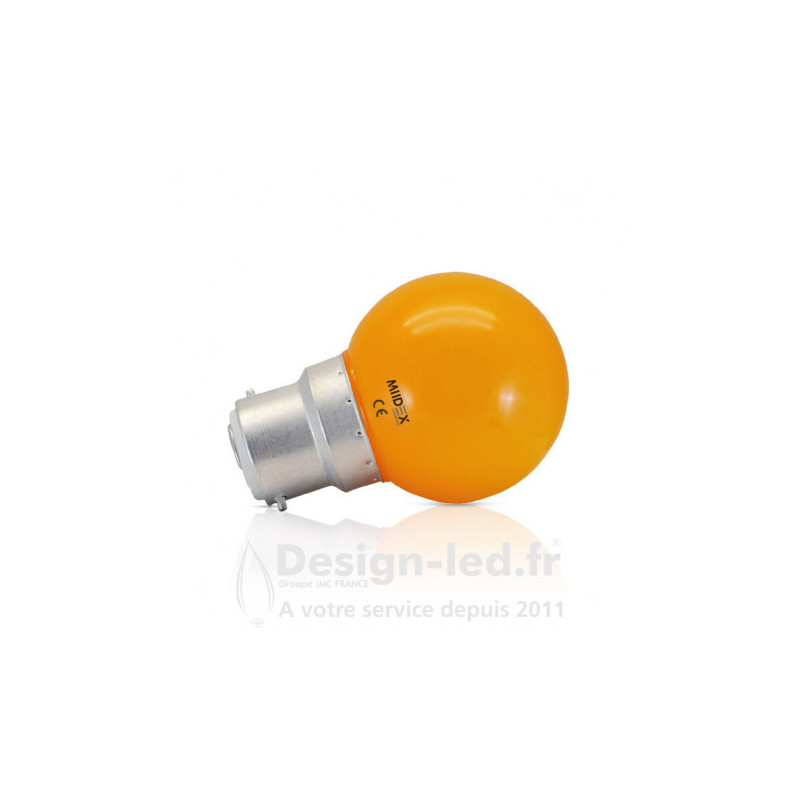 Ampoule B22 led 1w orange vision el 7647 2,90 €