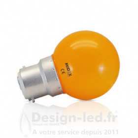 Ampoule B22 led 1w orange pack x2 - vision el - 76470 - promo - 76470 5,70 € -20%