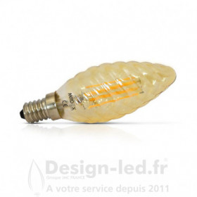 Ampoule E14 led filament torsadée golden 4w 2700k - vision el - 71234 - promo - 71234 5,20 € -20%