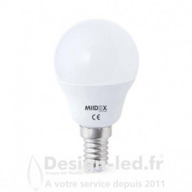 Ampoule E14 led bulbe p45 6w 4000k - miidex - 74841 3,30 €