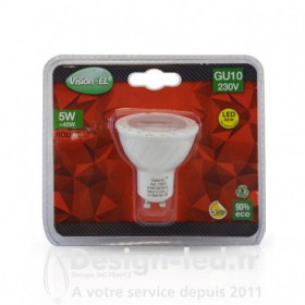 Ampoule GU10 led 5w Rouge - vision el - 78561 - promo - 78561 6,30 € -20%