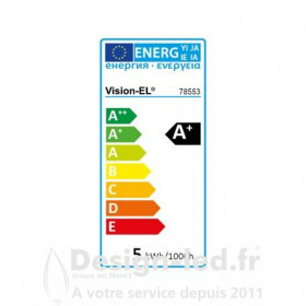 Ampoule GU5.3 led 5w dimm. vert - vision el - 78553 - promo - 78553 5,90 € -20%