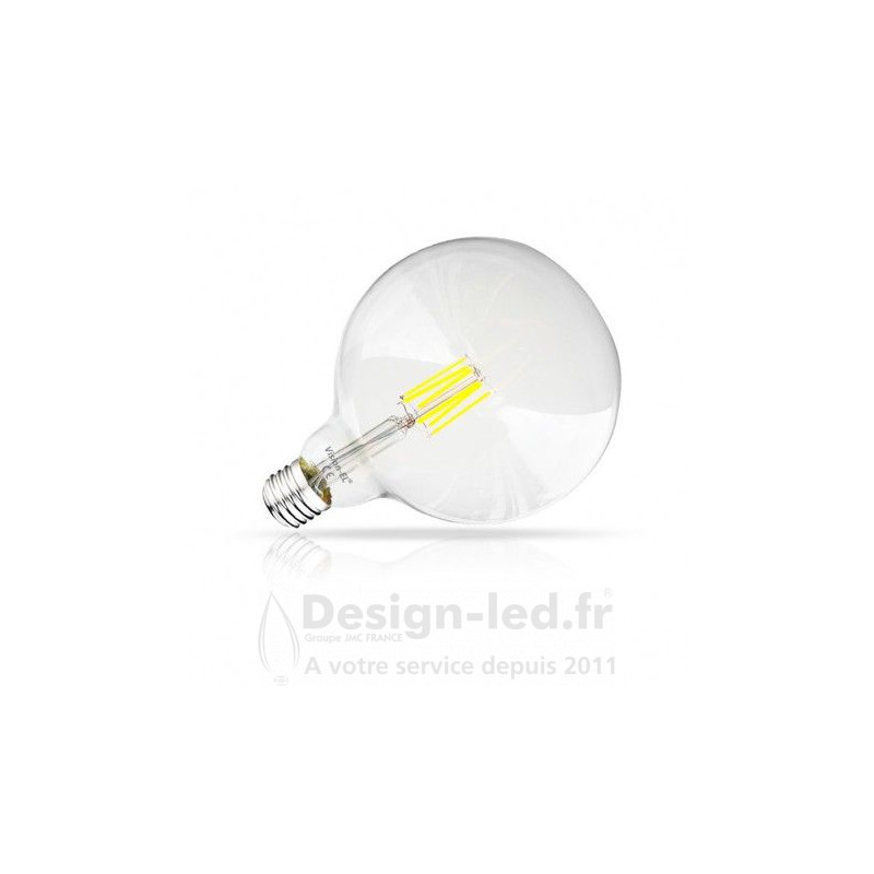 Ampoule E27 G125 led filament 8w 6000k - vision el - 7156 - promo - 7156 3,60 € -20%